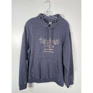 Vintage Downtown Disney Y2K Fleece Rainforest Cafe California Souvenir Sweater M